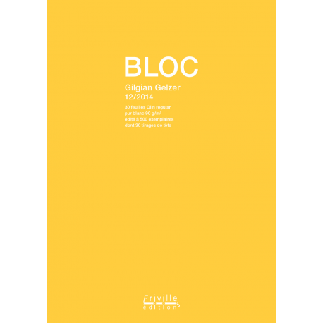 " BLOC " de Gilgian Gelzer